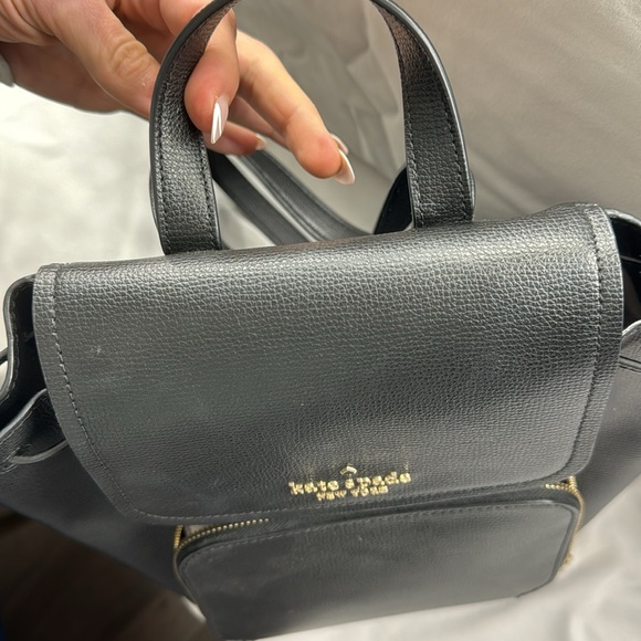 Kate Spade black leather backpack - Picture 9 of 10